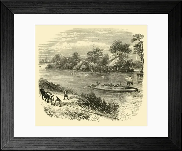 Framed Print : Magna Charta Island, 1890. Creator: Unknown Framed Print : Magna Charta Island, 1890. Creator: Unknown