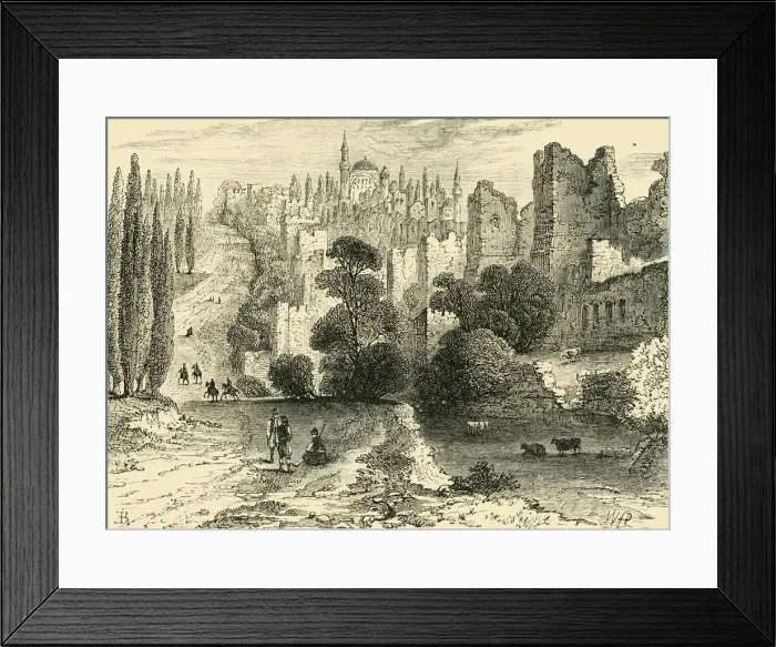 Framed Print : Walls of Constaninople in the Sixteenth Century, (1890). Creator: Unknown Framed Print : Walls of Constaninople in the Sixteenth Century, (1890). Creator: Unknown