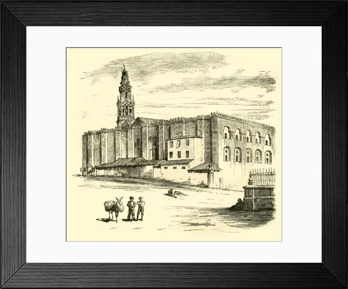 Framed Print : The Great Mosque, Cordova, 1890. Creator: Unknown Framed Print : The Great Mosque, Cordova, 1890. Creator: Unknown