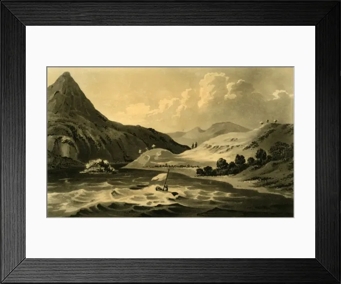 Framed Print : Hill of Binion from the Lake, 1802. Creator: Unknown Framed Print : Hill of Binion from the Lake, 1802. Creator: Unknown