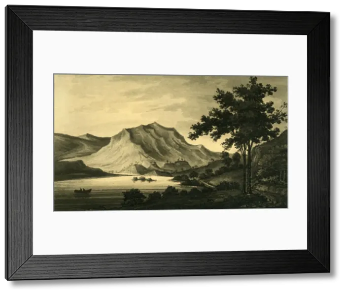 Framed Print : Loch Achray, 1802. Creator: Unknown Framed Print : Loch Achray, 1802. Creator: Unknown