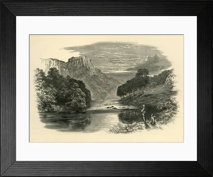 Framed Print : On the Derwent, c1890. Creator: Unknown