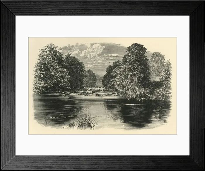 Framed Print : On the Brathay, c1890. Creator: Unknown Framed Print : On the Brathay, c1890. Creator: Unknown