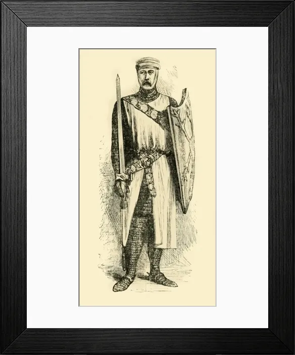 Framed Print : A Knight Templar, 1890. Creator: Unknown