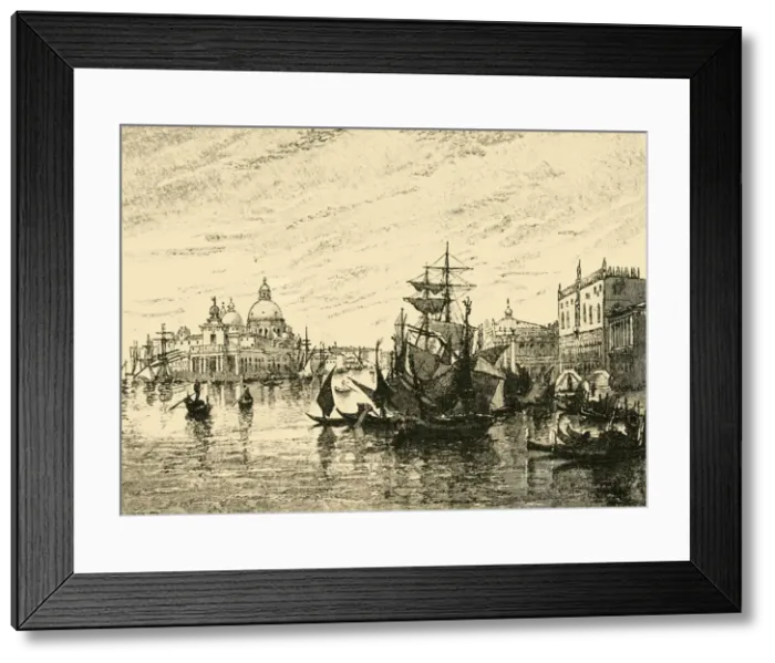 Framed Print : Venice: View from the Riva Degli Schiavoni, 1890. Creator: Unknown Framed Print : Venice: View from the Riva Degli Schiavoni, 1890. Creator: Unknown