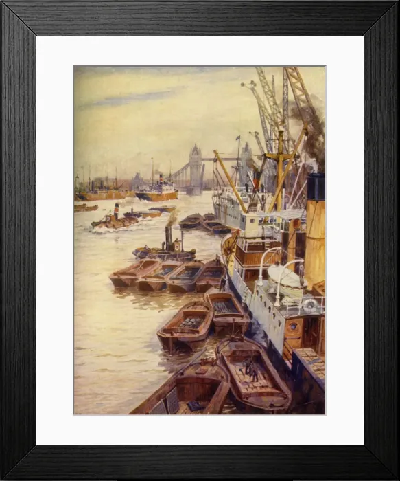 Framed Print : The Pool of London, c1948. Creator: Unknown Framed Print : The Pool of London, c1948. Creator: Unknown