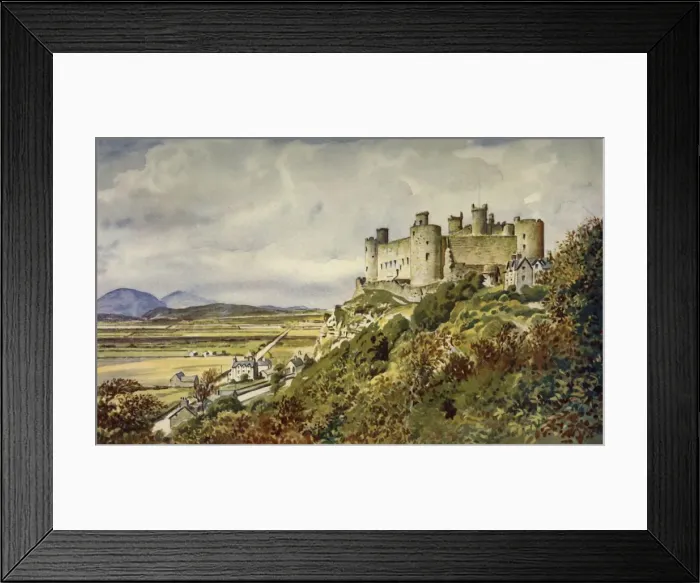 Framed Print : Historic Harlech Castle, Famed in Welsh Song, c1948. Creator: Unknown Framed Print : Historic Harlech Castle, Famed in Welsh Song, c1948. Creator: Unknown