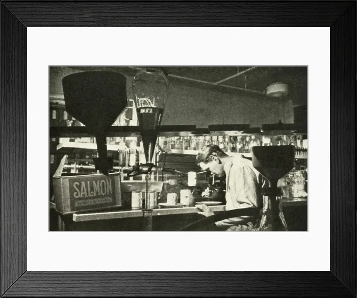 Framed Print : The Great Salmon Industry, c1948. Creator: Unknown Framed Print : The Great Salmon Industry, c1948. Creator: Unknown