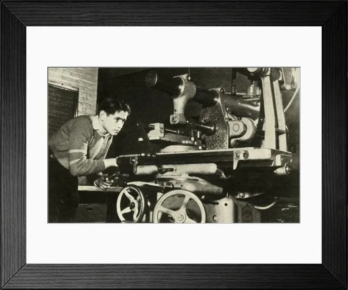 Framed Print : Learning His Trade, c1948. Creator: Unknown Framed Print : Learning His Trade, c1948. Creator: Unknown