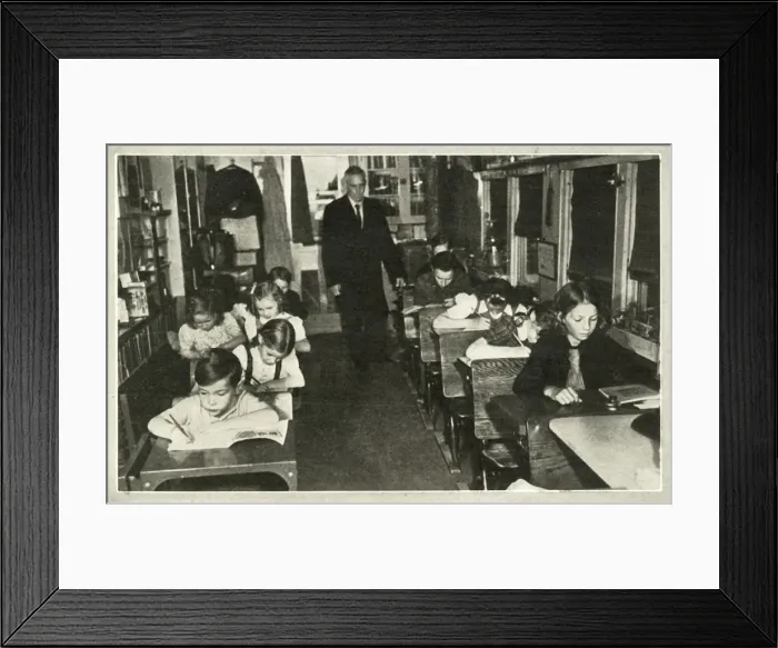 Framed Print : When the School comes to the Children - Travelling schools provide thoroughly modern Framed Print : When the School comes to the Children - Travelling schools provide thoroughly modern