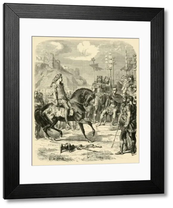 Framed Print : Vercingetorix Before Caesar, 1890. Creator: Unknown Framed Print : Vercingetorix Before Caesar, 1890. Creator: Unknown