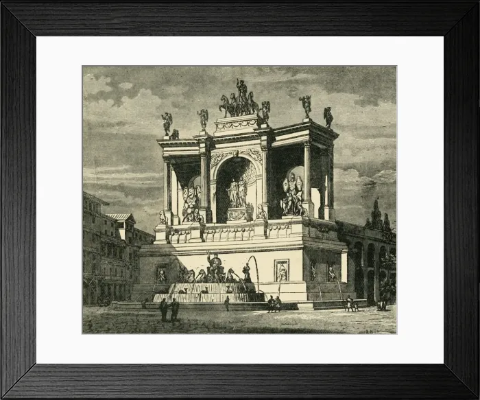 Framed Print : Fountain of Alexander Severus, Rome, 1890. Creator: Unknown Framed Print : Fountain of Alexander Severus, Rome, 1890. Creator: Unknown