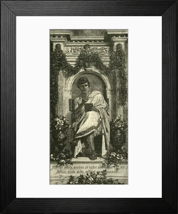 Framed Print : Ovid, 1890. Creator: Unknown Framed Print : Ovid, 1890. Creator: Unknown