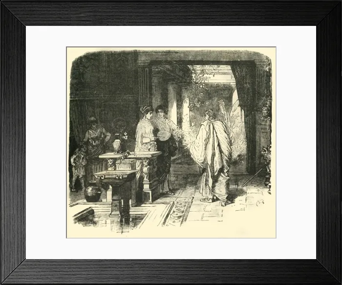 Framed Print : Interior of a Roman House, 1890. Creator: Unknown Framed Print : Interior of a Roman House, 1890. Creator: Unknown