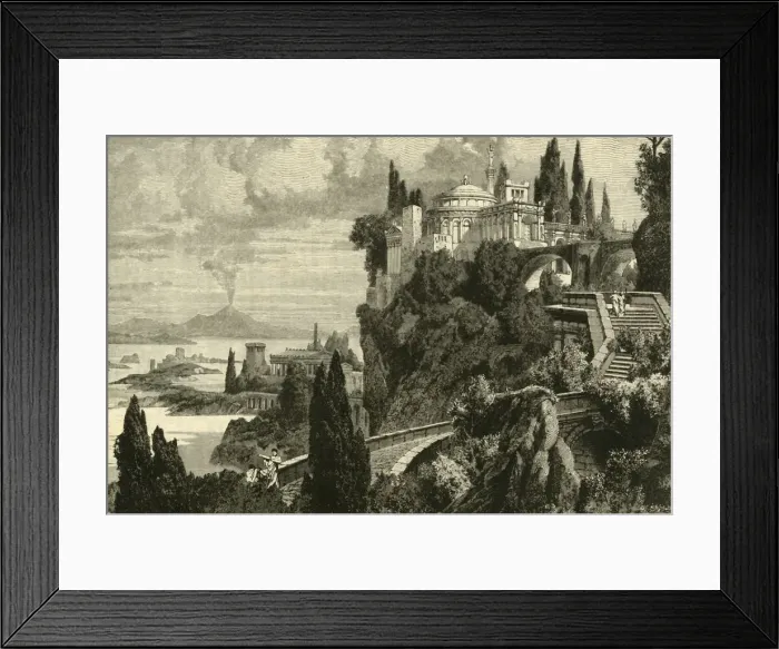 Framed Print : Scenery at Cape Misenum, near Balae, 1890. Creator: Unknown Framed Print : Scenery at Cape Misenum, near Balae, 1890. Creator: Unknown