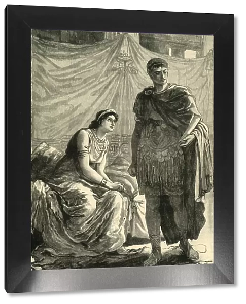 Interview Between Octavian and Cleopatra, 1890. Creator: Unknown