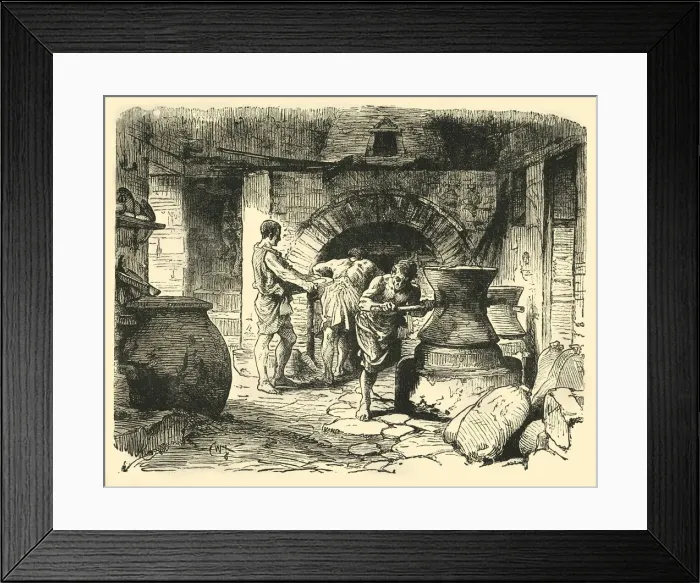 Framed Print : A Roman Bakery. Creator: Unknown Framed Print : A Roman Bakery. Creator: Unknown