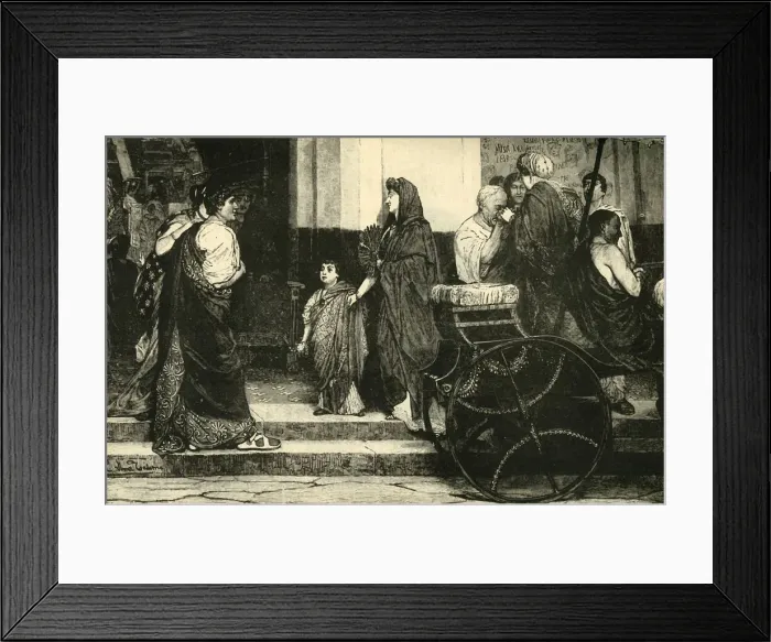 Framed Print : The Entrance of a Roman Theatre, 1890. Creator: Unknown Framed Print : The Entrance of a Roman Theatre, 1890. Creator: Unknown