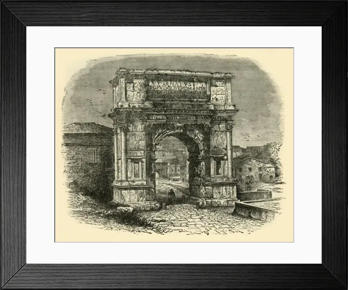 Framed Print : The Arch of Titus, Rome, 1890. Creator: Unknown Framed Print : The Arch of Titus, Rome, 1890. Creator: Unknown