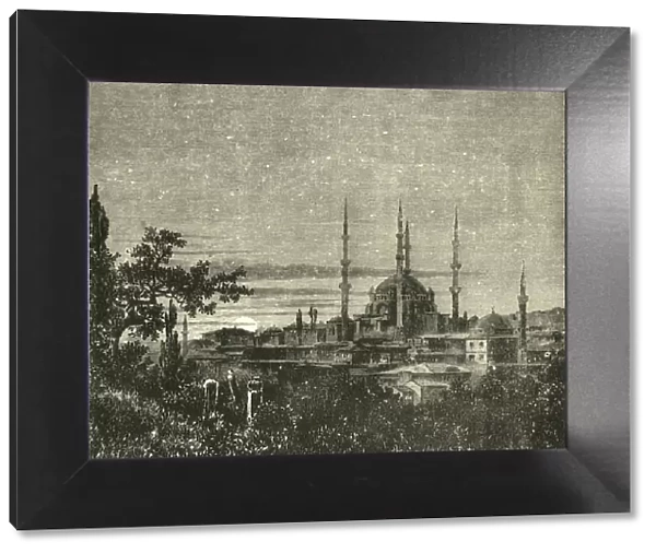 View in Adrianople - The Mosque of Selim II, 1890. Creator: Unknown