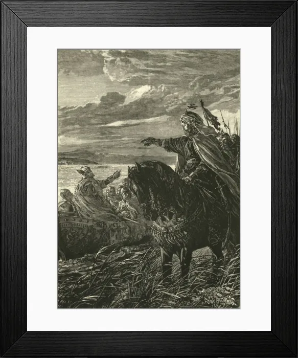 Framed Print : Interview Between John Zimisces and Sviatoslaf, (969 AD), 1890. Creator: Unknown Framed Print : Interview Between John Zimisces and Sviatoslaf, (969 AD), 1890. Creator: Unknown
