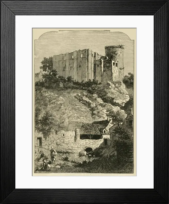 Framed Print : The Castle of Falaise and Fountain of Arlette, 1890. Creator: Unknown Framed Print : The Castle of Falaise and Fountain of Arlette, 1890. Creator: Unknown