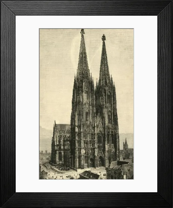 Framed Print : Cologne Cathedral, 1890. Creator: Unknown Framed Print : Cologne Cathedral, 1890. Creator: Unknown