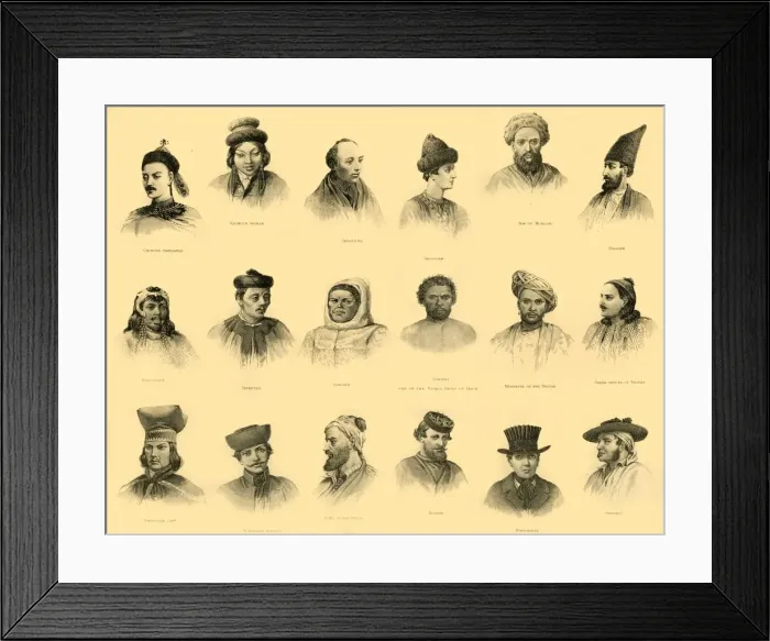 Framed Print : Ethnology, c1910. Creator: Unknown Framed Print : Ethnology, c1910. Creator: Unknown