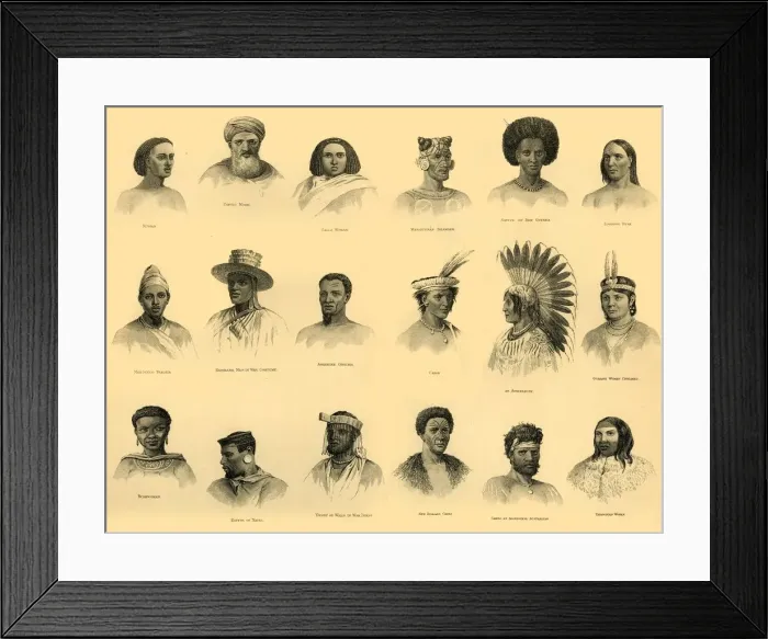Framed Print : Ethnology, c1910. Creator: Unknown Framed Print : Ethnology, c1910. Creator: Unknown