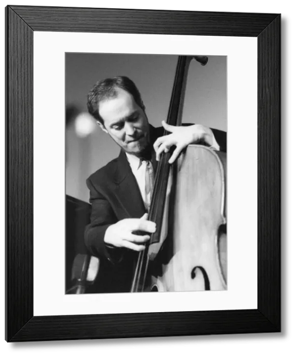 Framed Print : Phil Flanigan, playing double bass, c2006. Creator: Brian Foskett Framed Print : Phil Flanigan, playing double bass, c2006. Creator: Brian Foskett