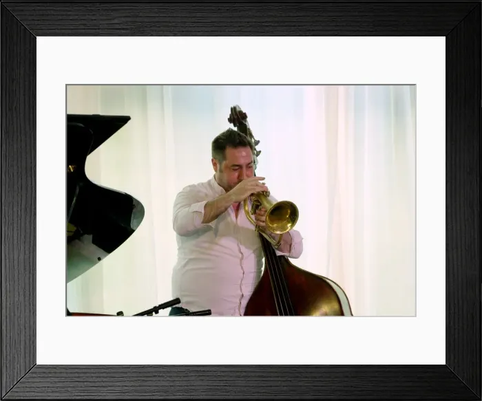Framed Print : Percy Pursglove, Watermill Jazz Club, Dorking, Surrey, 2 July 2019. Creator: Brian O Connor Framed Print : Percy Pursglove, Watermill Jazz Club, Dorking, Surrey, 2 July 2019. Creator: Brian O Connor