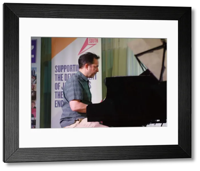 Framed Print : Jason Rebello, Watermill Jazz Club, Dorking, Surrey, 2 July 2019. Creator: Brian O Connor Framed Print : Jason Rebello, Watermill Jazz Club, Dorking, Surrey, 2 July 2019. Creator: Brian O Connor