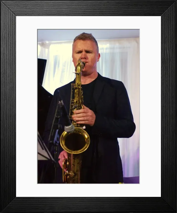 Framed Print : Iain Ballamy, Watermill Jazz Club, Dorking, Surrey, 2 July 2019. Creator: Brian O Connor Framed Print : Iain Ballamy, Watermill Jazz Club, Dorking, Surrey, 2 July 2019. Creator: Brian O Connor