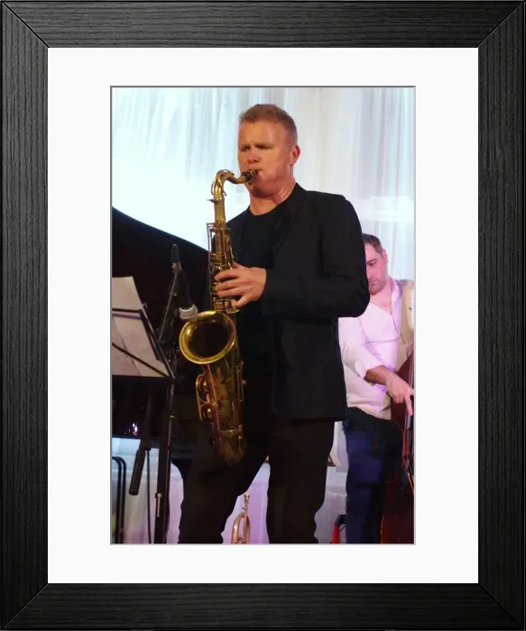 Framed Print : Iain Ballamy, Watermill Jazz Club, Dorking, Surrey, 2 July 2019. Creator: Brian O Connor Framed Print : Iain Ballamy, Watermill Jazz Club, Dorking, Surrey, 2 July 2019. Creator: Brian O Connor