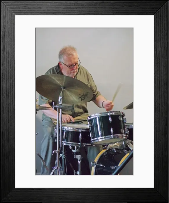 Framed Print : Spike Wells, Splash Point Jazz Club, Eastbourne, East Sussex, 24 July 2019. Creator Framed Print : Spike Wells, Splash Point Jazz Club, Eastbourne, East Sussex, 24 July 2019. Creator