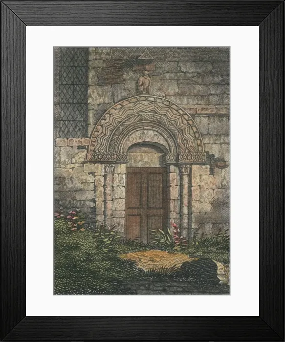 Framed Print : Entrance to Patricksbourne Church, 1817. Creator: Unknown Framed Print : Entrance to Patricksbourne Church, 1817. Creator: Unknown