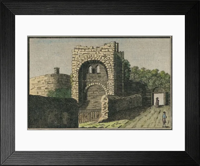 Framed Print : Rougemond Castle at Exeter, 18th century? Creator: Unknown Framed Print : Rougemond Castle at Exeter, 18th century? Creator: Unknown