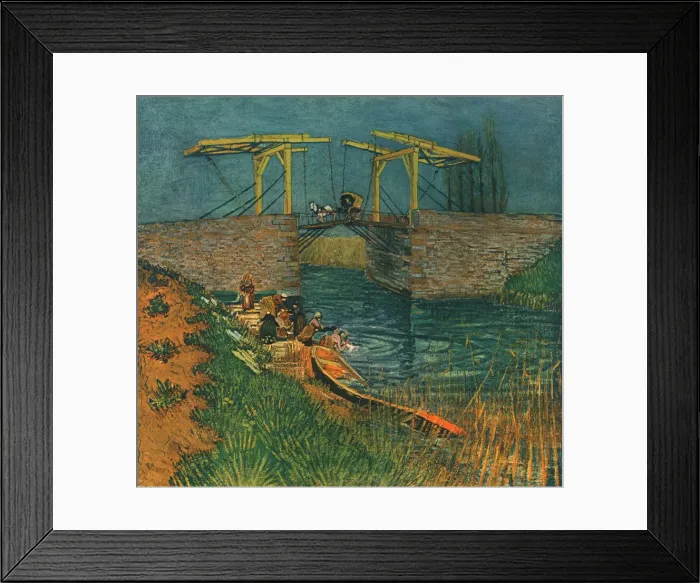 Framed Print : Drawbridge in Arles, April 1888, (1947). Creator: Vincent van Gogh Framed Print : Drawbridge in Arles, April 1888, (1947). Creator: Vincent van Gogh