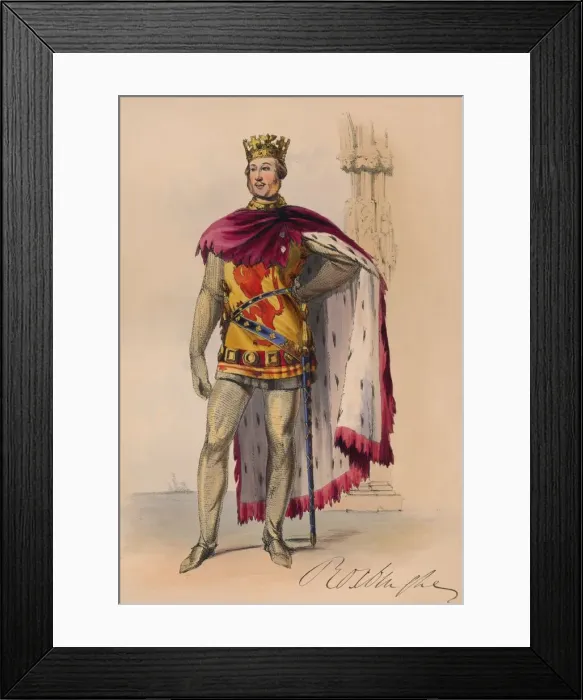 Framed Print : James Innes-Ker in Plantagenet costume for Queen Victorias Bal Costume, May 12 1842, (1843) Framed Print : James Innes-Ker in Plantagenet costume for Queen Victorias Bal Costume, May 12 1842, (1843)
