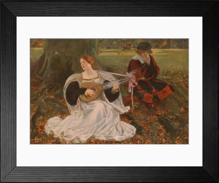 Framed Print : Fair is my Love, c1900, (c1930). Creator: Edwin Austin Abbey Framed Print : Fair is my Love, c1900, (c1930). Creator: Edwin Austin Abbey
