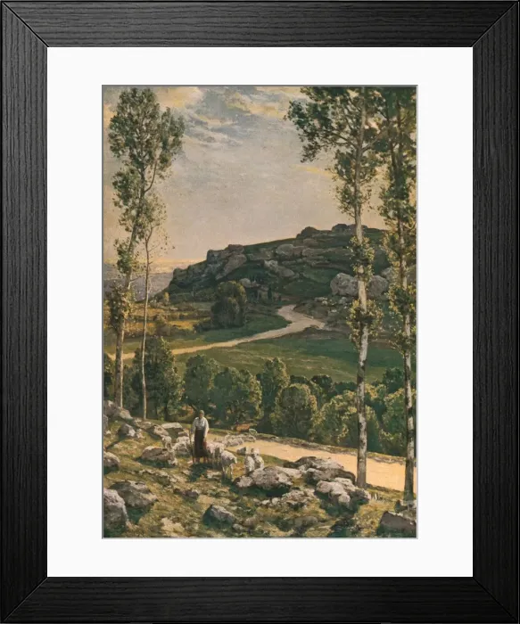 Framed Print : A Mountain Road in Provence, 1904, (c1930). Creator: Herbert Edwin Pelham Hughes-Stanton Framed Print : A Mountain Road in Provence, 1904, (c1930). Creator: Herbert Edwin Pelham Hughes-Stanton