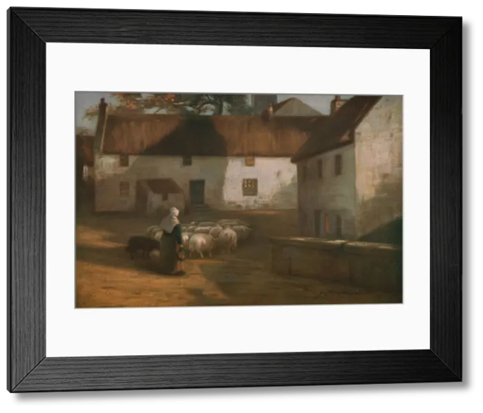 Framed Print : At Eventide, late 19th-early 20th century, (c1930). Creator: James Coutts Michie Framed Print : At Eventide, late 19th-early 20th century, (c1930). Creator: James Coutts Michie