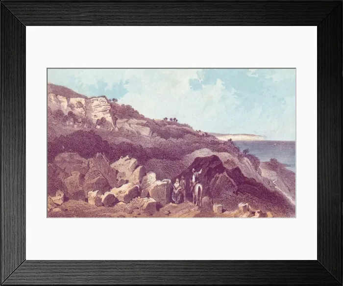 Framed Print : Landslip - East End, 19th century? Creator: Unknown Framed Print : Landslip - East End, 19th century? Creator: Unknown