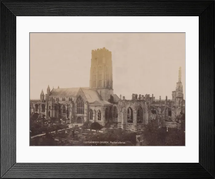 Framed Print : Howden Church, Poultons Series, 1929. Creator: Unknown Framed Print : Howden Church, Poultons Series, 1929. Creator: Unknown