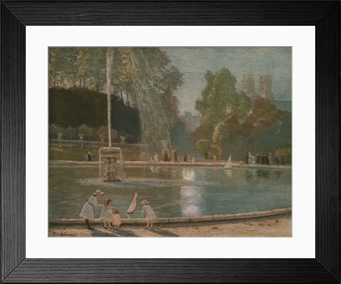 Framed Print : La Fontaine, late 19th-early 20th century, (c1930). Creator: Alice Maud Fanner Framed Print : La Fontaine, late 19th-early 20th century, (c1930). Creator: Alice Maud Fanner
