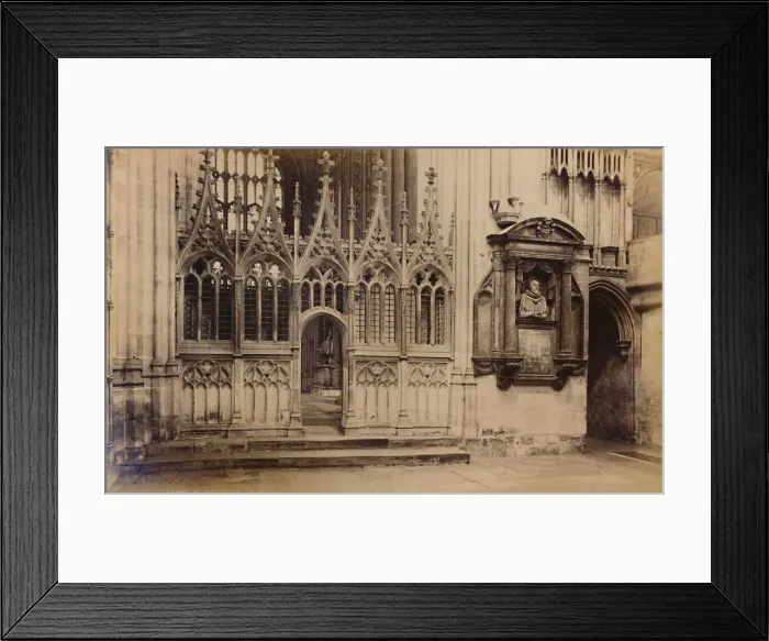 Framed Print : Scene of Martyrdom, Canterbury Cathedral, 1929. Creator: Unknown Framed Print : Scene of Martyrdom, Canterbury Cathedral, 1929. Creator: Unknown