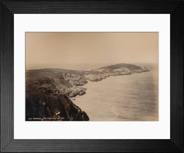 Framed Print : Newquay. The Headland, 1929. Creator: Unknown Framed Print : Newquay. The Headland, 1929. Creator: Unknown