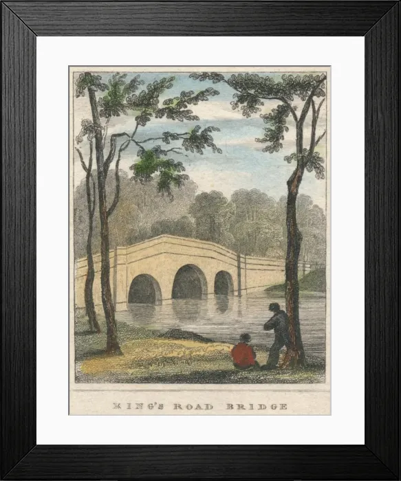 Framed Print : Kings Road Bridge, 19th century? Creator: Unknown Framed Print : Kings Road Bridge, 19th century? Creator: Unknown