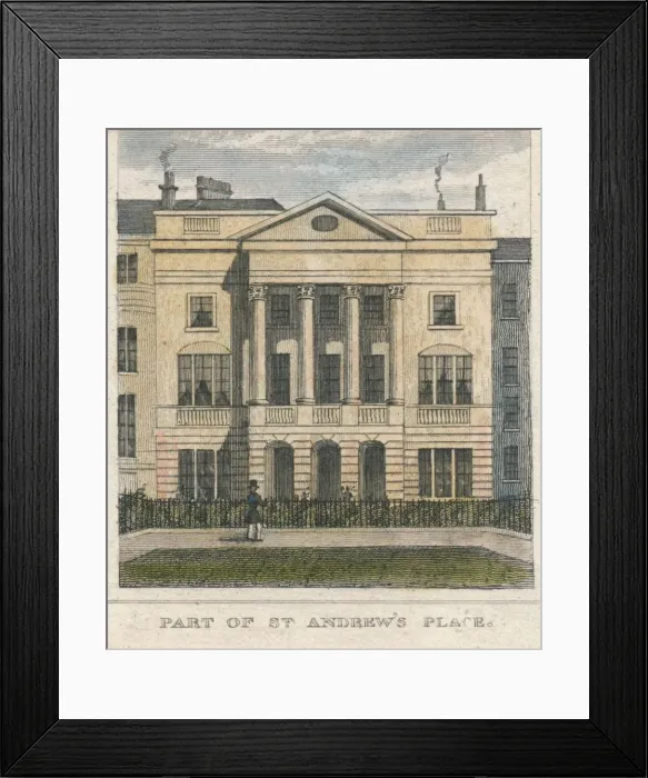 Framed Print : Part of St. Andrews Place, 19th century. Creator: Unknown Framed Print : Part of St. Andrews Place, 19th century. Creator: Unknown