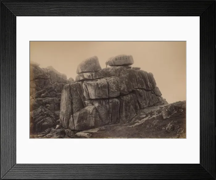 Framed Print : The Logan Rock, Cornwall, 1929. Creator: Unknown Framed Print : The Logan Rock, Cornwall, 1929. Creator: Unknown